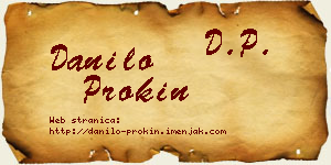 Danilo Prokin vizit kartica